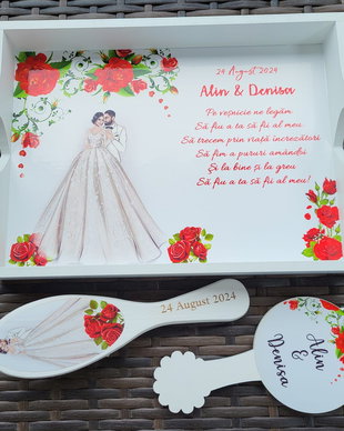 Set tava si accesorii mireasa