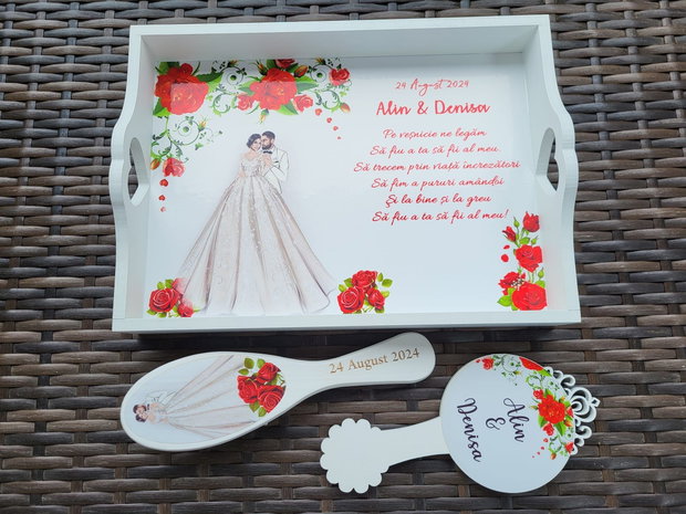 Set tava si accesorii mireasa