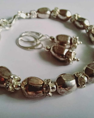 Metalica - Margele metal si Rhinestone
