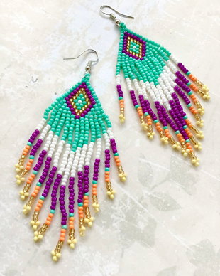 Cercei Boho margele Toho