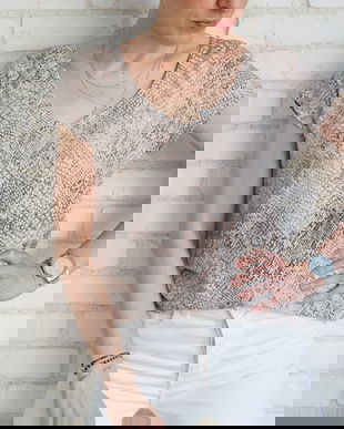 Bluza Vaporoasa Print Sarpe