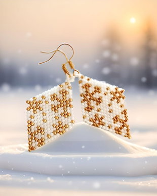 Cercei Golden snowflakes