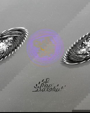 Brosa reciclata indigo cu albinuta