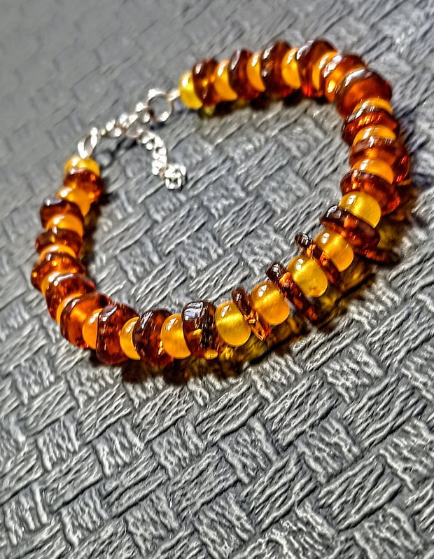 Bratara argint ambra chihlimar jad boho chic trendy - Transport gratuit