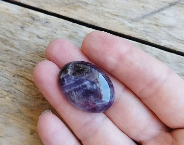 Cabochon ametist, 30x22 mm