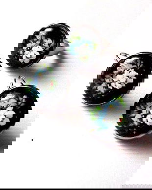 Set cu sticla cu motiv floral 45866