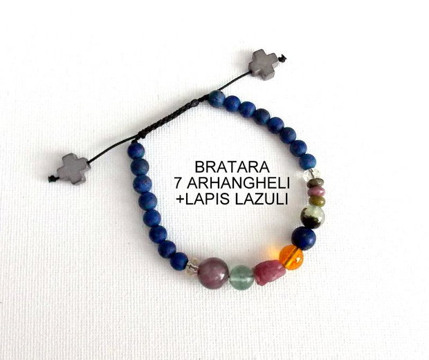 Bratara 7 Arhangheli*LapisLazuli+Citrin