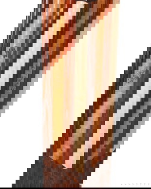 Piedestal Art Deco din lemn masiv furniruit