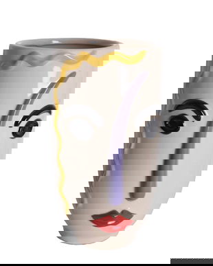 Fata umana-vaza din portelan pictat