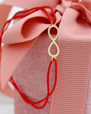 Bratara reglabila simbol Infinit - Aur 14k