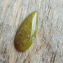 Cabochon opal verde, 34x15x5.5 mm