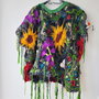 VANDUT Poncho impaslit pe organza