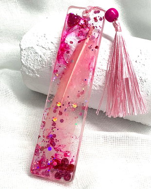 Semn de carte handmade unicat - din rasina 00656