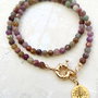 Colier CHOKER mix Rubin & safir