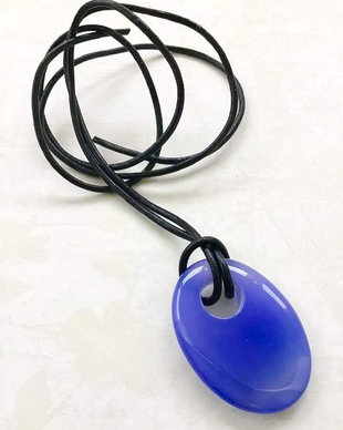 Pandantiv unisex agata blue
