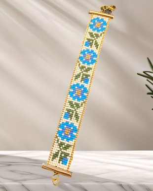 Bratara Floare de nu ma uita