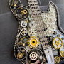 Chitara Bass cod M 642 ・Steampunk Art・Industrial Decor Vintage・Bijuterii steampunk・Cadouri Barbati
