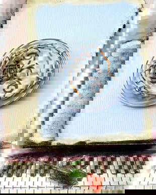 Brosa reciclata din capsule de cafea cu harpa