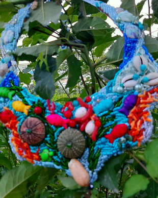 Colier estival din elemente naturale