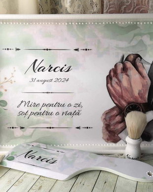 Set pentru gatit mirele - tema verde