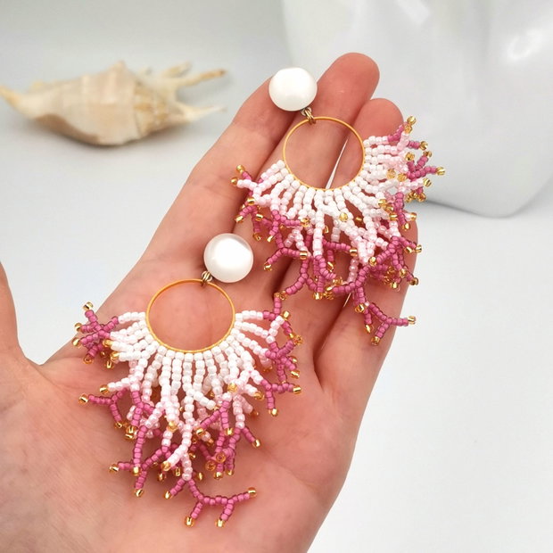 Cercei - Coral Delicate
