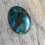 Cabochon azurit in crisocola, 28x20 mm