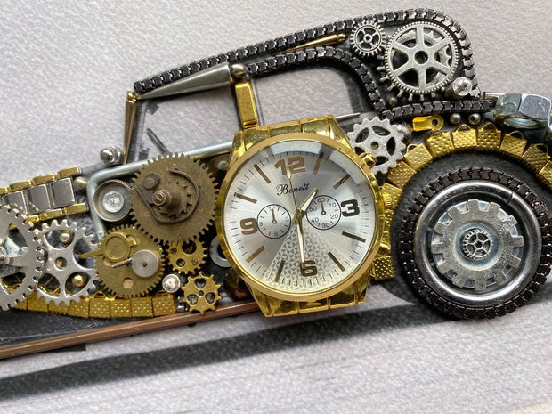 Mercedes Benz Super Sport 1928 Cod M 646・Steampunk Car・Decor Vintage・Cadouri personalizate・Cadouri de lux