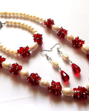 set perle naturale  si cristale 46676
