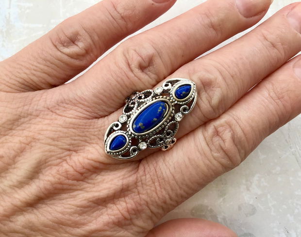 Inel vintage lapis lazuli