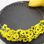 Colier handmade statement -floral - foamiran (cod1046)
