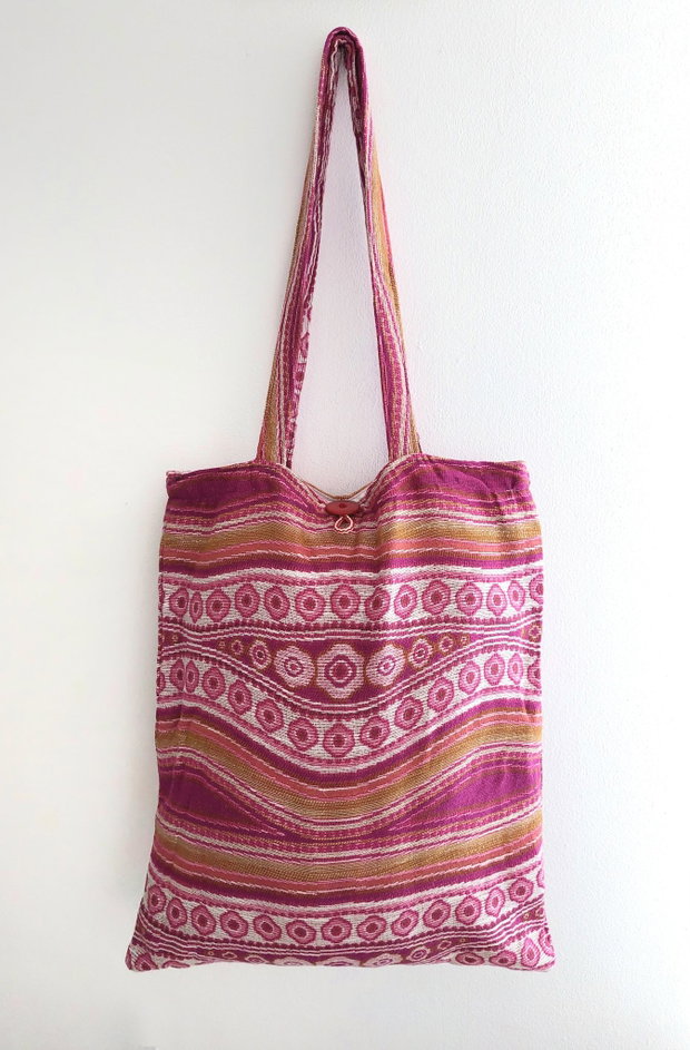 Sacoșă tote bag shopper mare captusit