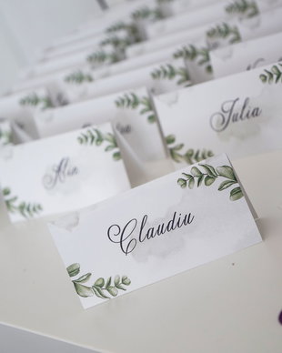 Place card - Greenery