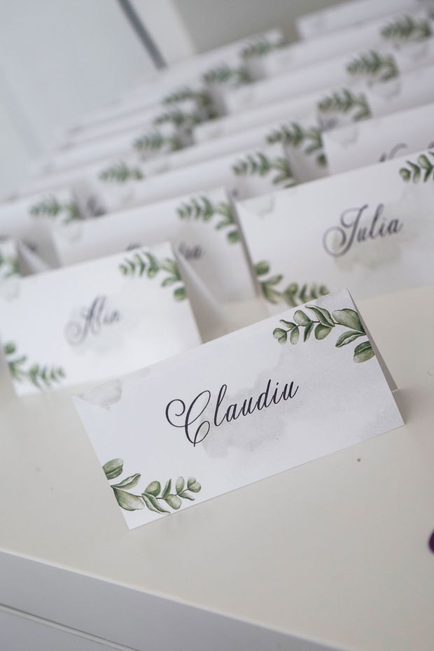 Place card - Greenery