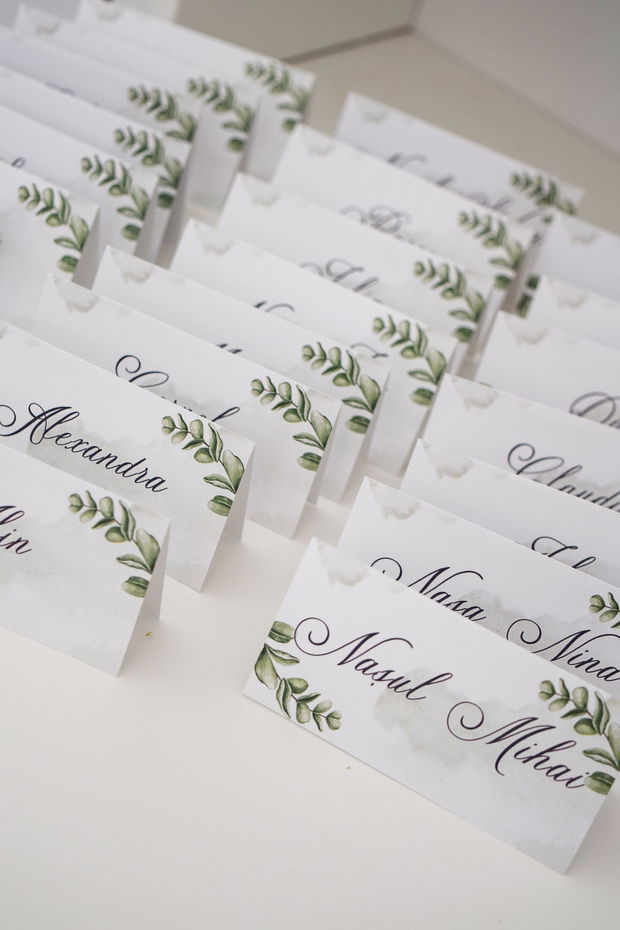 Place card - Greenery