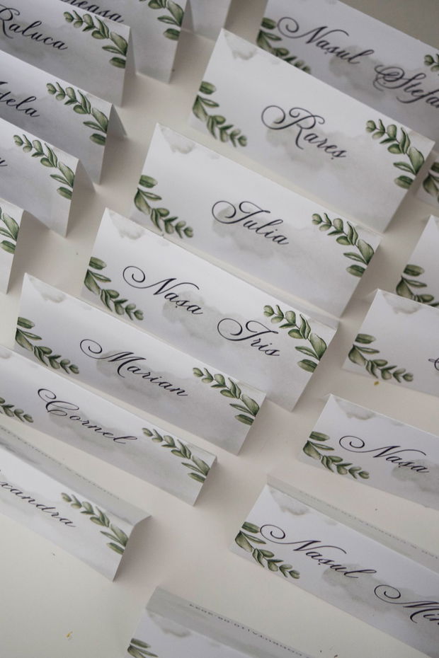 Place card - Greenery