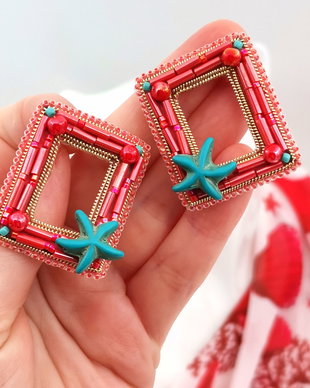 Rezervat Cercei - Red Coral Elegance