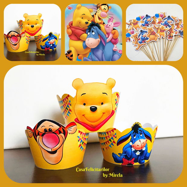 Cutii marturii sau dulciuri Winnie the pooh