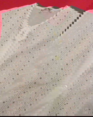 Bluza batist cu broderie mar.S