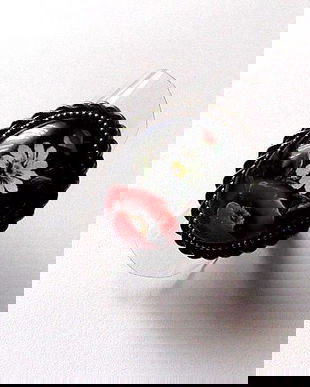 inel sticla cu flori 45715