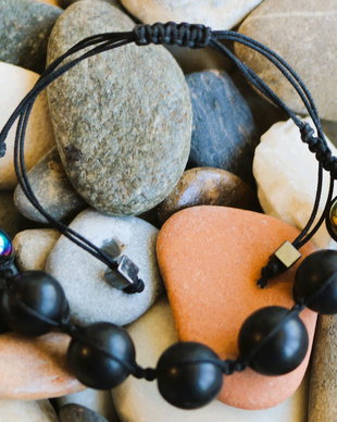 bratara barbateasca/bratara tip shamballa/bratara talisman/bratara unisex/bratara din onix mat si hematit