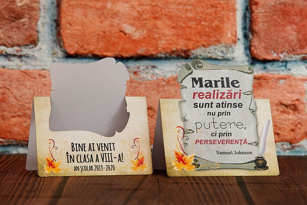 Felicitare cadou personalizat elevi - prima zi de scoala