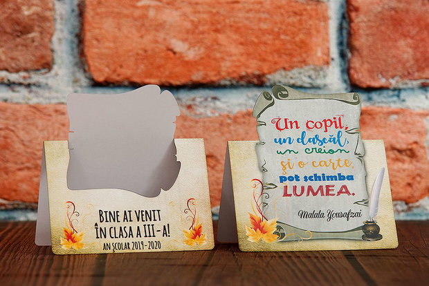 Felicitare cadou personalizat elevi - back to school