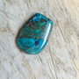 Cabochon azurit in crisocola, 25x18x6 mm