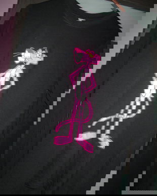 tricou simpatic Pantera roz S/M