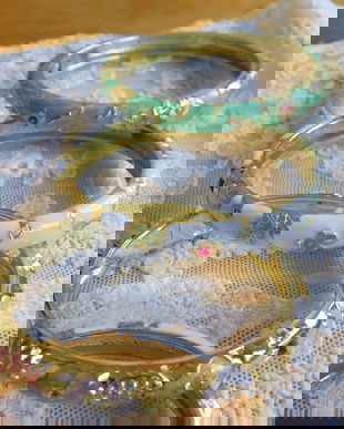 5 bratari noi  lucrate in tehnica Cloisonee ,  deosebite .