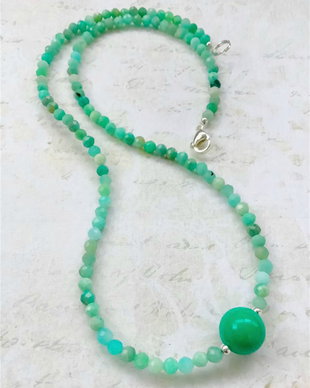 Colier CHOKER Amazonit