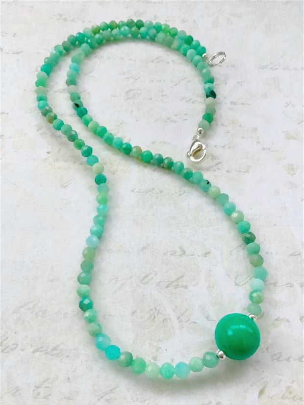 Colier CHOKER Amazonit