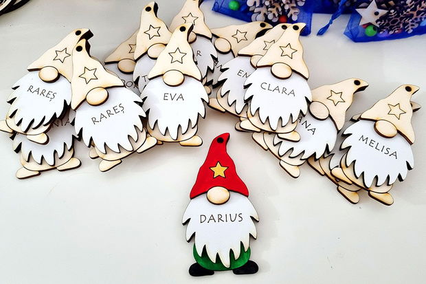 Ornament CRACIUN - Spiridus Personalizat cu NUME