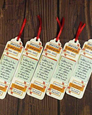 Semn de carte personalizat pentru elevi