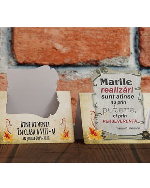 Felicitare personalizata elevi / cadou prima zi de scoala